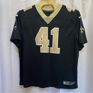 NIKE NFL New Orleans Saints On Field Alvin Kamara #41 Black Football Jersey 3XL